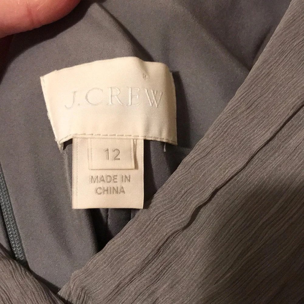J. Crew Tall Heidi dress in silk chiffon